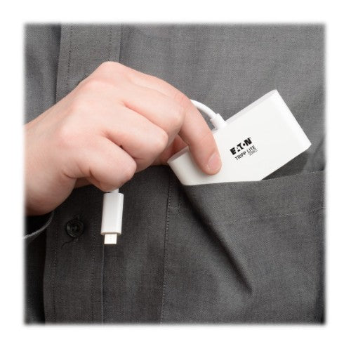 Tripp Lite U460-002-2AM-C laptop dock/port replicator USB 3.2 Gen 1 (3.1 Gen 1) Type-C White