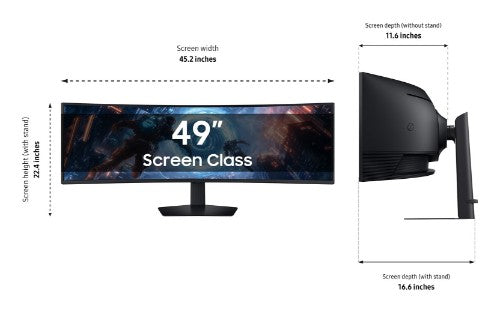 Samsung LS49FG910ENXZA computer monitor 49" 5120 x 1440 pixels Dual QHD LCD Black