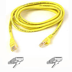 Belkin Cat. 6 UTP Patch Cable 100ft Yellow networking cable 1181.1" (30 m)