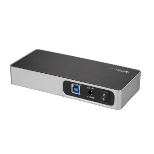 StarTech.com HB30C5A2CSC interface hub USB 3.2 Gen 1 (3.1 Gen 1) Type-B 5000 Mbit/s Black, Silver