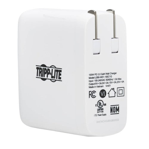 Tripp Lite U280-W01-100C1G mobile device charger Universal White AC Indoor