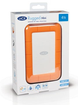 LaCie Rugged Mini external hard drive 4 TB Orange