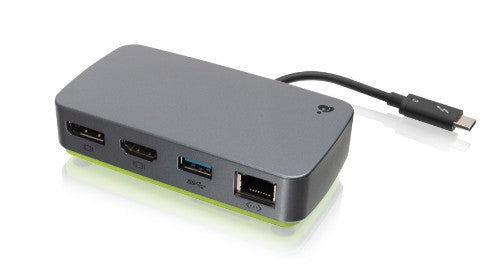 iogear GTD300 laptop dock/port replicator Thunderbolt 3 Gray