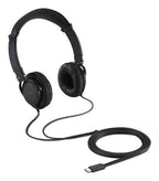 Kensington K97458WW headphones/headset Wired Head-band Calls/Music USB Type-C Black