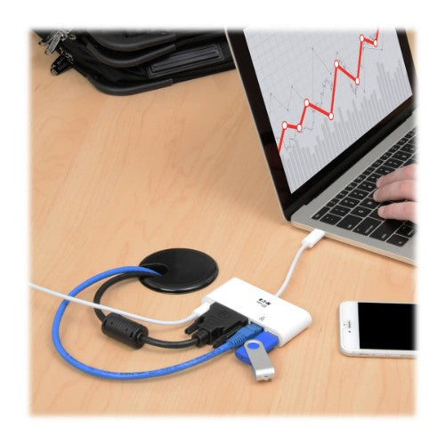 Tripp Lite U444-06N-DGU-C USB graphics adapter White