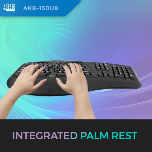 Adesso AKB-150UB keyboard Home/Office USB QWERTY US International Black