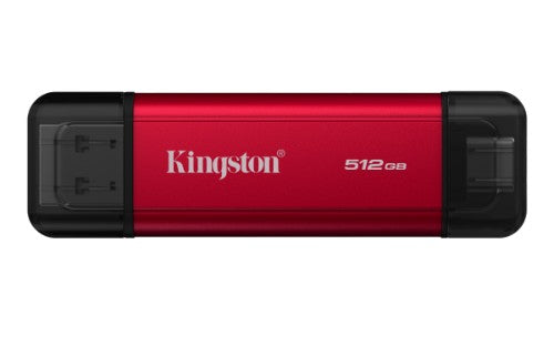Kingston Technology Dual Portable 512 GB USB Type-A / USB Type-C 3.2 Gen 2 (3.1 Gen 2) Black, Red