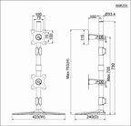 Amer Mounts AMR2SV monitor mount / stand 24" Black Desk
