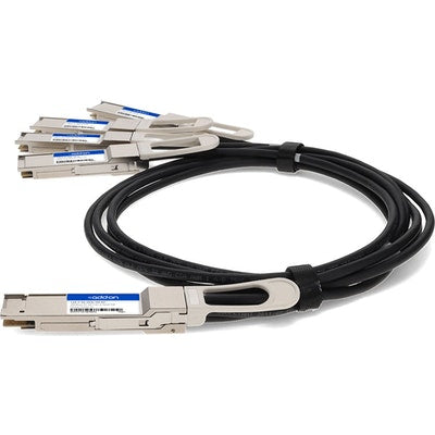 AddOn Networks CAB-D-4Q-200G-2M-AO InfiniBand/fibre optic cable 78.7" (2 m) 4xQSFP28 QSFP-DD Black, Silver