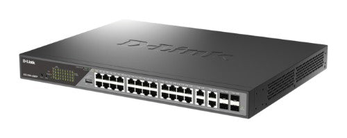 D-Link DSS-200G-28MP network switch Managed L2 Gigabit Ethernet (10/100/1000) Power over Ethernet (PoE) 1U Gray