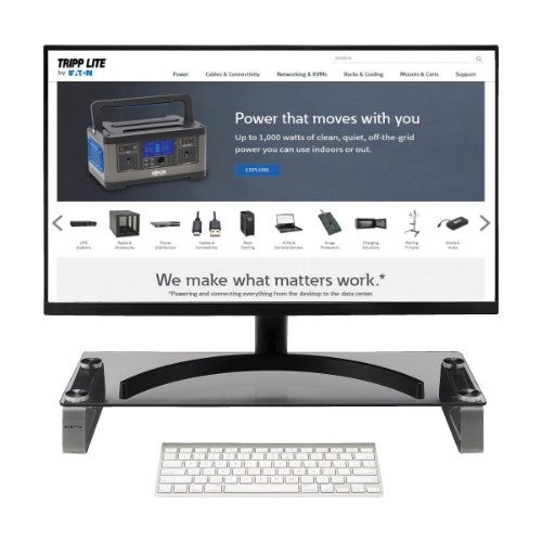 Tripp Lite MR2208G monitor mount / stand Silver, Transparent