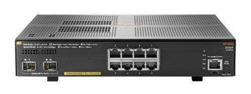 HPE Aruba Networking 2930F 8G PoE+ 2SFP+ Managed L3 Gigabit Ethernet (10/100/1000) Power over Ethernet (PoE) 1U