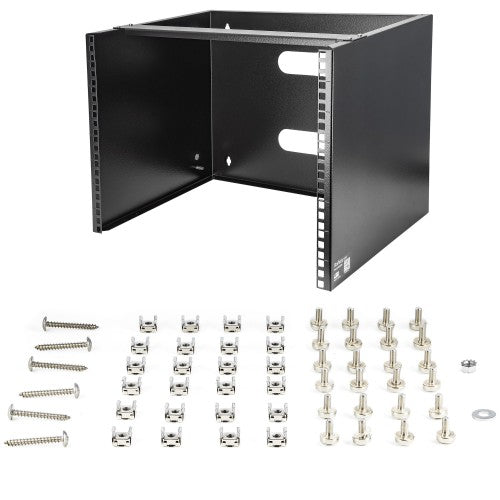 StarTech.com WALLMOUNT8 rack cabinet 8U Wall mounted rack Black