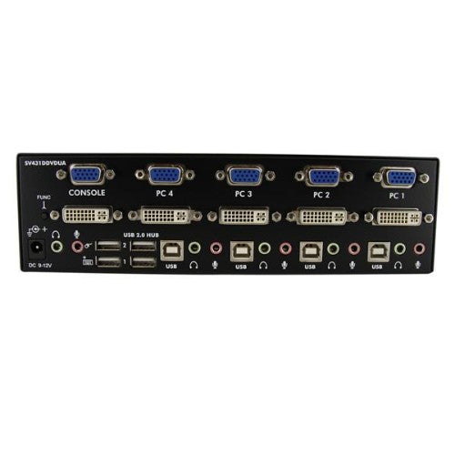 StarTech.com SV431DDVDUA KVM switch Black