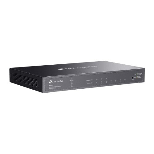 TP-Link Omada TL-SG2008P Managed L2/L2+ Gigabit Ethernet (10/100/1000) Power over Ethernet (PoE) Black