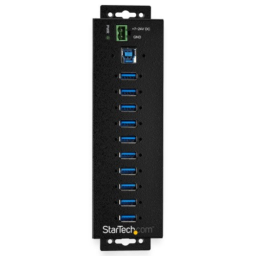 StarTech.com HB30A10AME interface hub USB 3.2 Gen 1 (3.1 Gen 1) Type-B 5000 Mbit/s Black