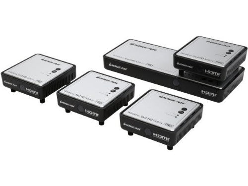 iogear GWHDMS52MBK4 AV extender AV transmitter & receiver Black