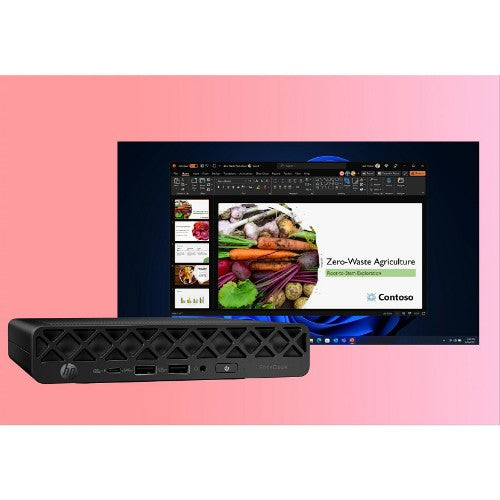 HP EliteDesk 8 Mini G1i AI Wolf Pro Security Edition Intel Core Ultra 7 265T 32 GB DDR5-SDRAM 512 GB SSD Windows 11 Pro Mini PC Black