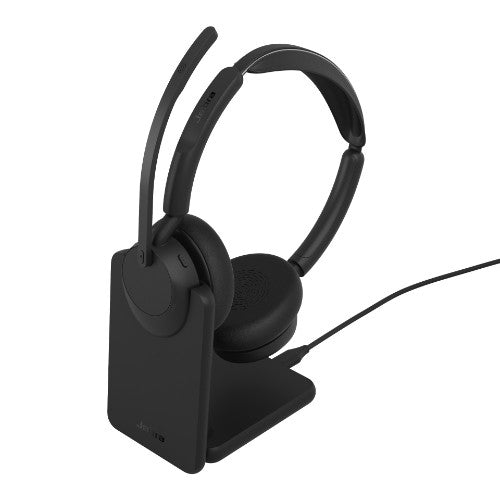 Jabra Evolve3 45 Headset Wireless Head-band Office/Call center USB Type-C Bluetooth Black