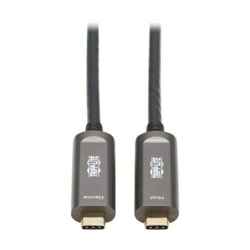 Tripp Lite U420F-10M-D321 USB cable USB 3.2 Gen 2 (3.1 Gen 2) 393.7" (10 m) USB C Black, Gray