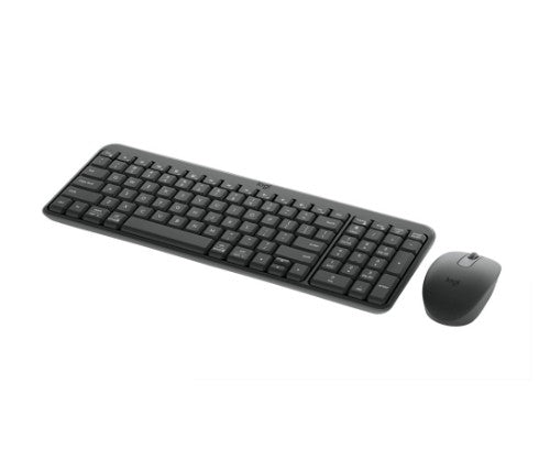 Logitech MK250 Compact Bluetooth Wireless Combo keyboard Mouse included Universal RF Wireless + Bluetooth QWERTY US English Graphite