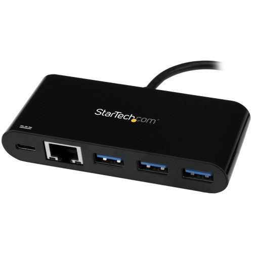 StarTech.com HB30C3AGEPD laptop dock/port replicator Wired USB 3.2 Gen 1 (3.1 Gen 1) Type-C Black
