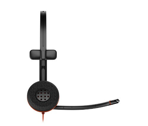 HP Poly Blackwire 3210 Monaural USB-C Black Headset +USB-C/A Adapter (Bulk)