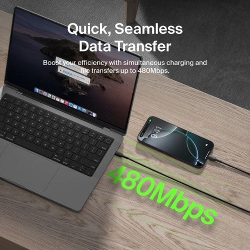 Belkin CAB021FQ1MBK USB cable 39.4" (1 m) USB A USB C Black