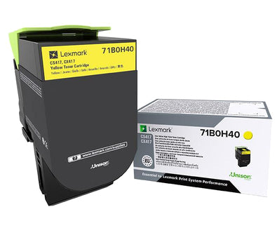 Lexmark 71B0H40 toner cartridge 1 pc(s) Original Yellow