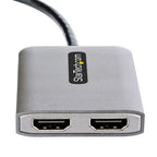 StarTech.com MST14DP122HD video cable adapter 11.8" (0.3 m) DisplayPort 2 x HDMI Black, Gray
