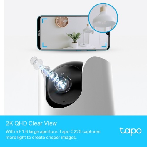 TP-Link Tapo C225 Tower IP security camera Indoor 2560 x 1440 pixels Desk