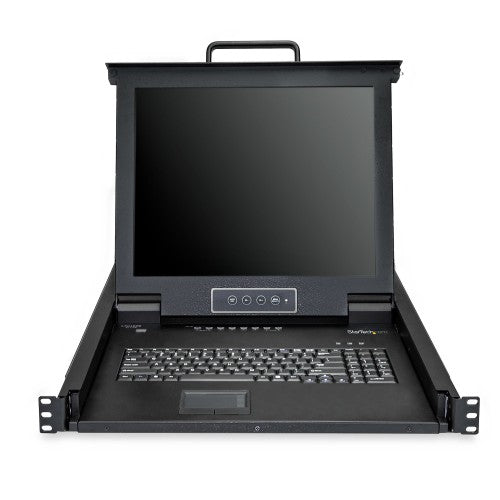 StarTech.com RKCONS1708K rack console 17" 1280 x 1024 pixels Steel Black 1U