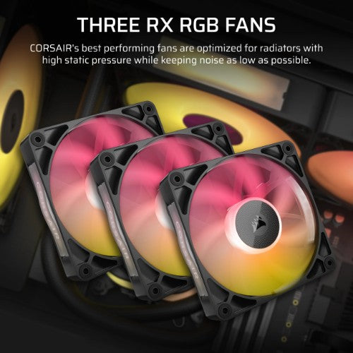 Corsair iCUE LINK TITAN RX RGB Processor All-in-one liquid cooler 4.72" (12 cm) Black 1 pc(s)