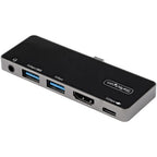 StarTech.com DKT30ICHPD laptop dock/port replicator Wired USB 3.2 Gen 1 (3.1 Gen 1) Type-C Black, Silver