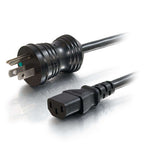 C2G 48011 power cable Black 177.2" (4.5 m) NEMA 5-15P C13 coupler