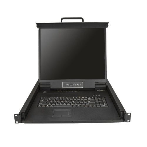 StarTech.com RKCONS1908K rack console 19" 1280 x 1024 pixels Steel Black 1U