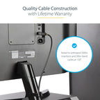 StarTech.com DP14VMM1M DisplayPort cable 39.4" (1 m) Black, Gray