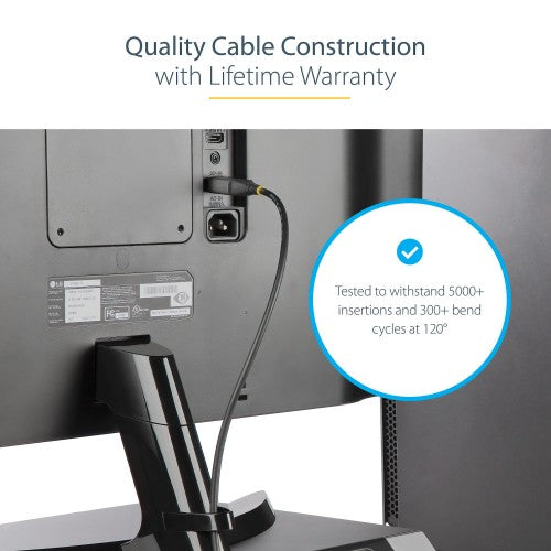 StarTech.com DP14VMM3M DisplayPort cable 118.1" (3 m) Gray, Black