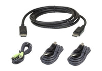 ATEN 2L-7D02UDPX4 KVM cable Black 70.9" (1.8 m)