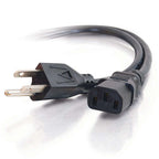 C2G 25ft Universal 18 AWG Power Cord (IEC320C13 -> NEMA 5-15P) Black 299.2" (7.6 m)