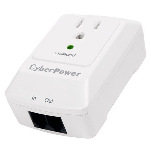 CyberPower CSP100TW surge protector White 1 AC outlet(s) 125 V
