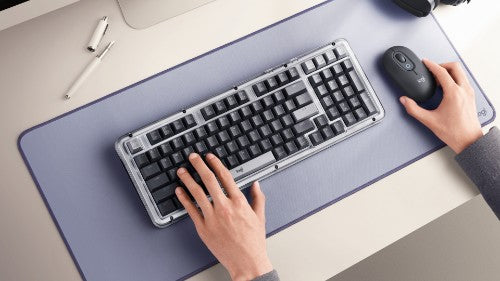 Logitech 920-013575 keyboard RF Wireless + Bluetooth English Graphite