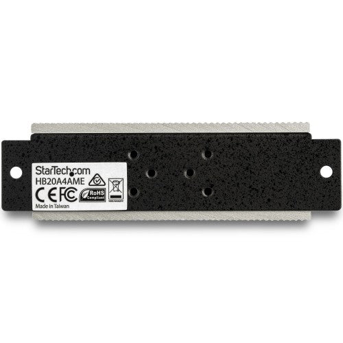 StarTech.com HB20A4AME interface hub USB 2.0 Type-B 480 Mbit/s Black