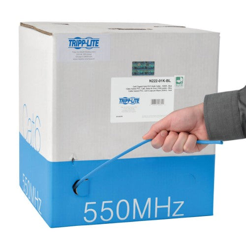 Tripp Lite N222-01K-BL networking cable Blue 12000" (304.8 m) Cat6