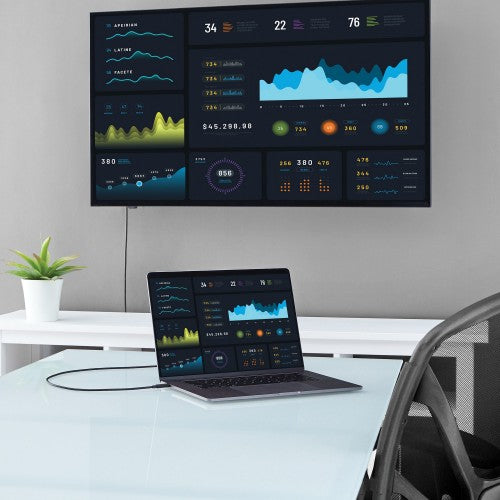 StarTech.com CDP2VGAMM2MB video cable adapter 78.7" (2 m) USB Type-C VGA (D-Sub) Black