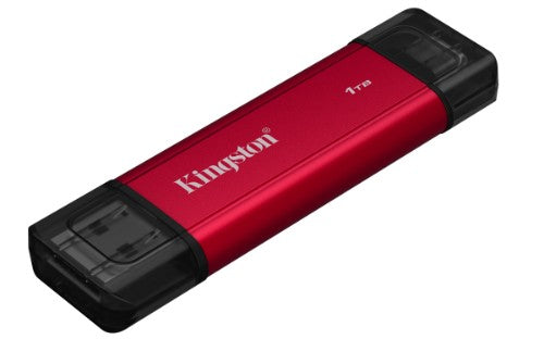 Kingston Technology Dual Portable 1 TB USB Type-A / USB Type-C 3.2 Gen 2 (3.1 Gen 2) Black, Red