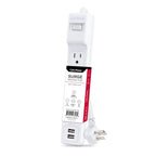 CyberPower P406U surge protector White 4 AC outlet(s) 125 V 70.9" (1.8 m)