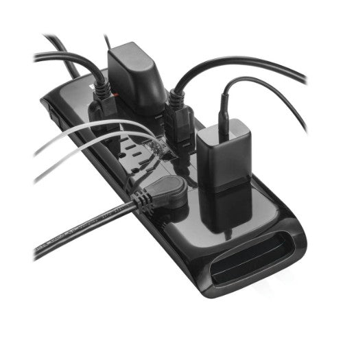 Tripp Lite TLP1008TEL surge protector Black 10 AC outlet(s) 120 V 94.5" (2.4 m)