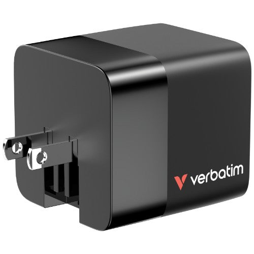 Verbatim GaN Charger 65W Universal Black AC Fast charging Indoor