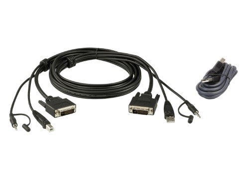 ATEN 2L-7D03UDX4 KVM cable Black 118.1" (3 m)